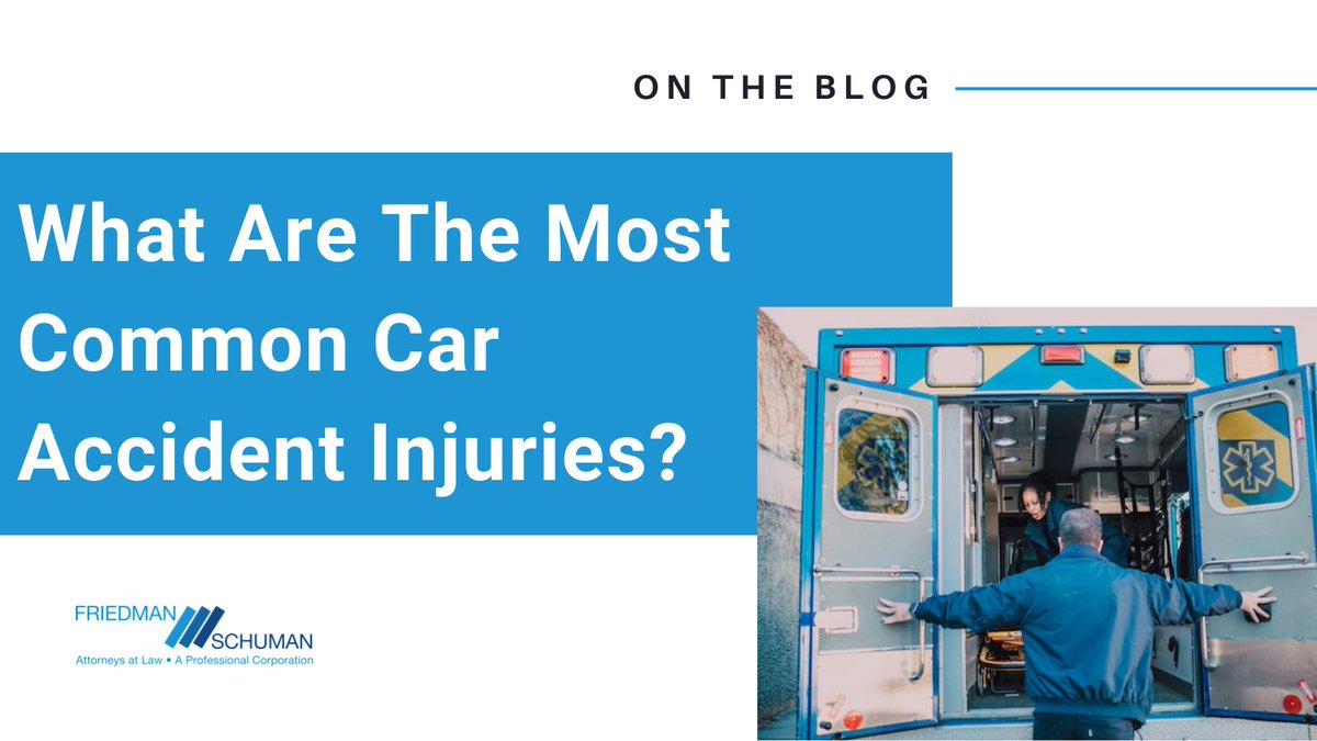 Even minor #collisions can lead to major injuries. Our new #blog delves into the unseen dangers of #caraccidents, from #whiplash to #spinaltrauma.💥🚗 Keep reading: bit.ly/3w6Rw3j #fsalaw #friedmanschuman #carcrash #caraccident #personalinjury