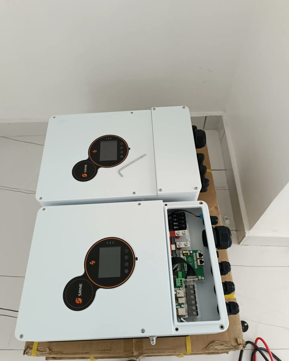 SRNE 6KVA = 6KW solar hybrid inverter 
PRICE: NGN1,156,000

Highlights:
🥦 Dual MPPT trackers integrated: 4500W + 4500W 
🥦 Scalability: 6 units connected in parallel to achieve 36 kW
🥦IP65 protection grade for outdoor use
🥦 Communicate with Lithium and Lead-acid Batteries…