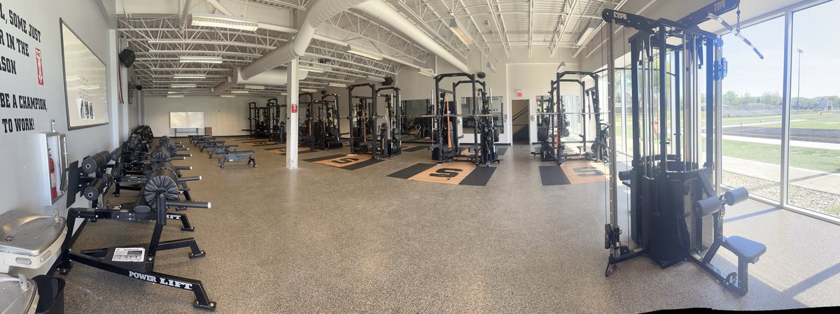 (Spring) GAMEDAY & Junior Day means deep clean in the weight room! Take care of the equipment that takes care of you. 💪🏽🏈

#ItStartsAtState