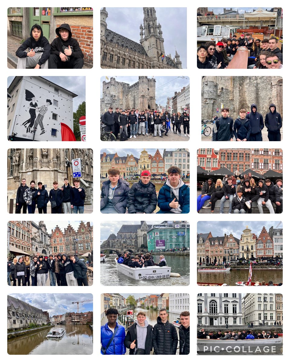 Day 1 of our Border Hopping Tour 🇧🇪🇩🇪🇳🇱 & our students are having a blast ✴️a busy start with a visit to beautiful Ghent where they took a boat ⛵ tour, followed by a visit to Brussels where they spent time in the Grand Place 🇩🇪 a great day overall 👏🏼 roll on day 2 💪🏼 #WeAreSalle