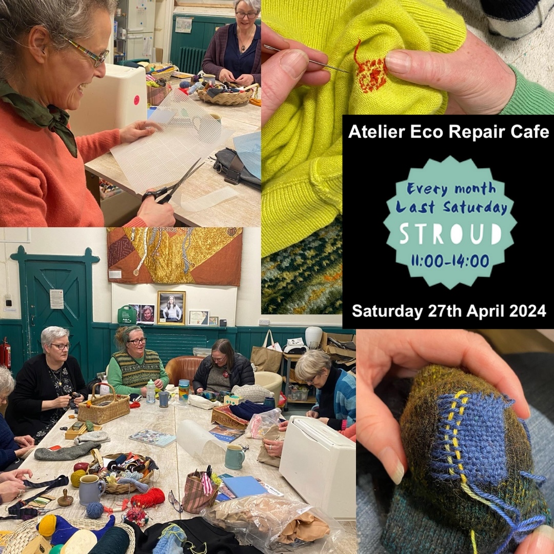 Book slots for Electrical + Mechanical, Textiles/Clothing, Hat restoring, Bicycle maintenance, Jewellery repair, & Tool sharpening. Knitting Group. Community Cafe. With @AtelierStroud @TTStroud All available 11-2 at our Trinity Rooms Community Hub on Field Road, in Stroud
