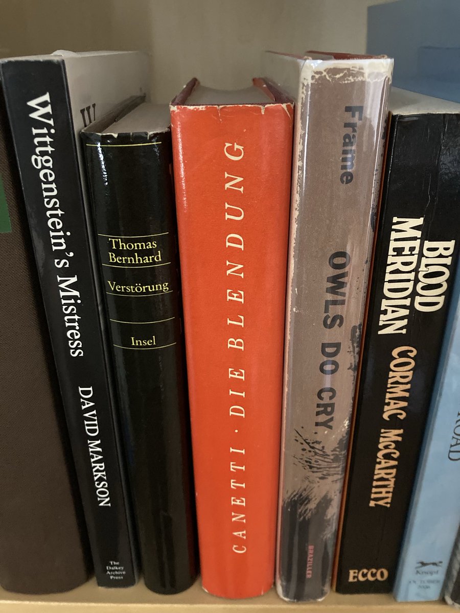 Sorry to be morbid on main, but have been thinking a bit recently about a book will: has anyone else done that? I mean they could just end up going to some dealer, but I’m sure I could think of some perfect recipients - also for instance all my Sebalds & Kafka’s! #SignedBooks