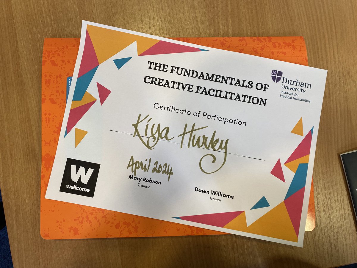 Just finished a fantastic course on The Fundamentals of Creative Facilitation - easily the most enjoyable & thought-provoking course I have been on! So many practical applications for research. Huge thank you to @mary_robson & Dawn for sharing their expert knowledge & support 🙏🏻