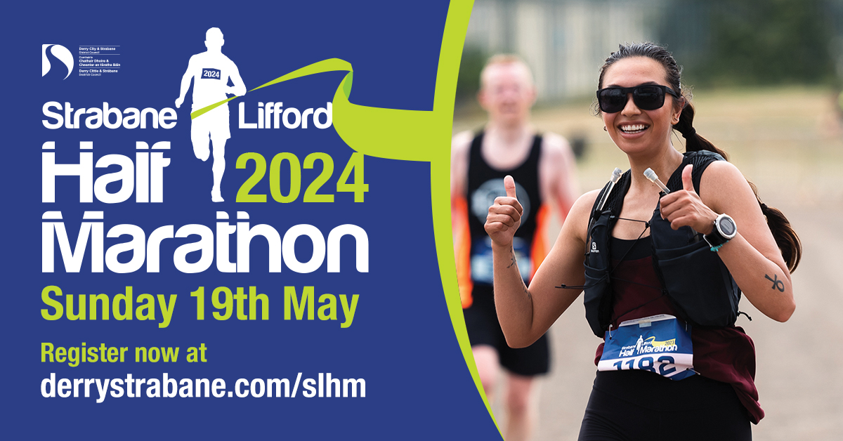 🚨 1 week left to register🚨 Strabane Lifford Half Marathon takes place on Sunday 19th May 📅 Don't miss out on your chance to take part! Register now: derrystrabane.com/slhm #StrabaneLiffordHalfMarathon