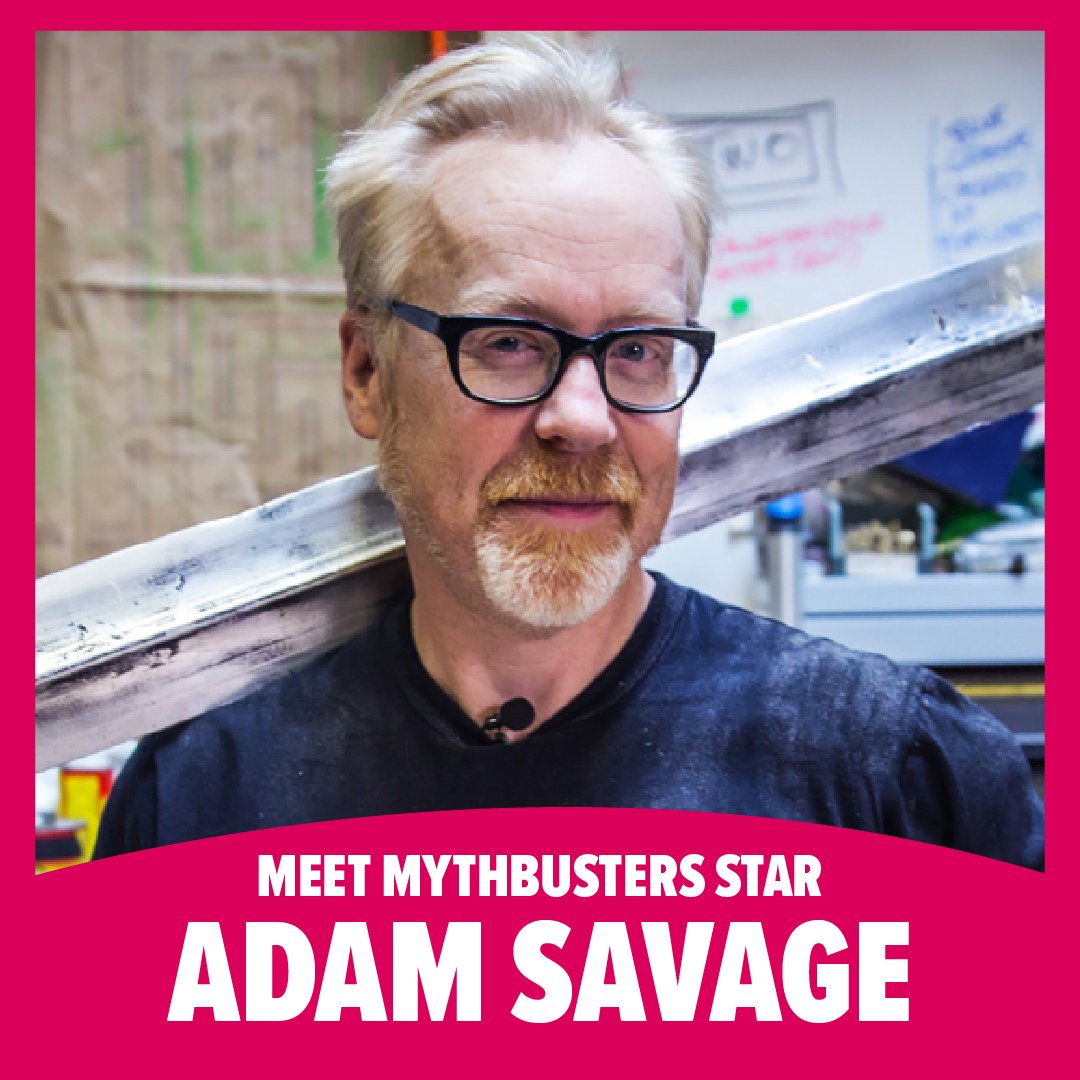 The man, the myth, the legend himself, Adam Savage from #MythBusters, is coming to #FANEXPOChicago this August. #Tickets are on sale now: spr.ly/6010bTppG