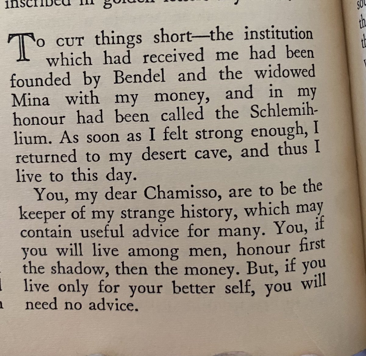 “…honour first the shadow, then the money. But, if you live only for your better self, you will need no advice.” 
#books #antiquebooks