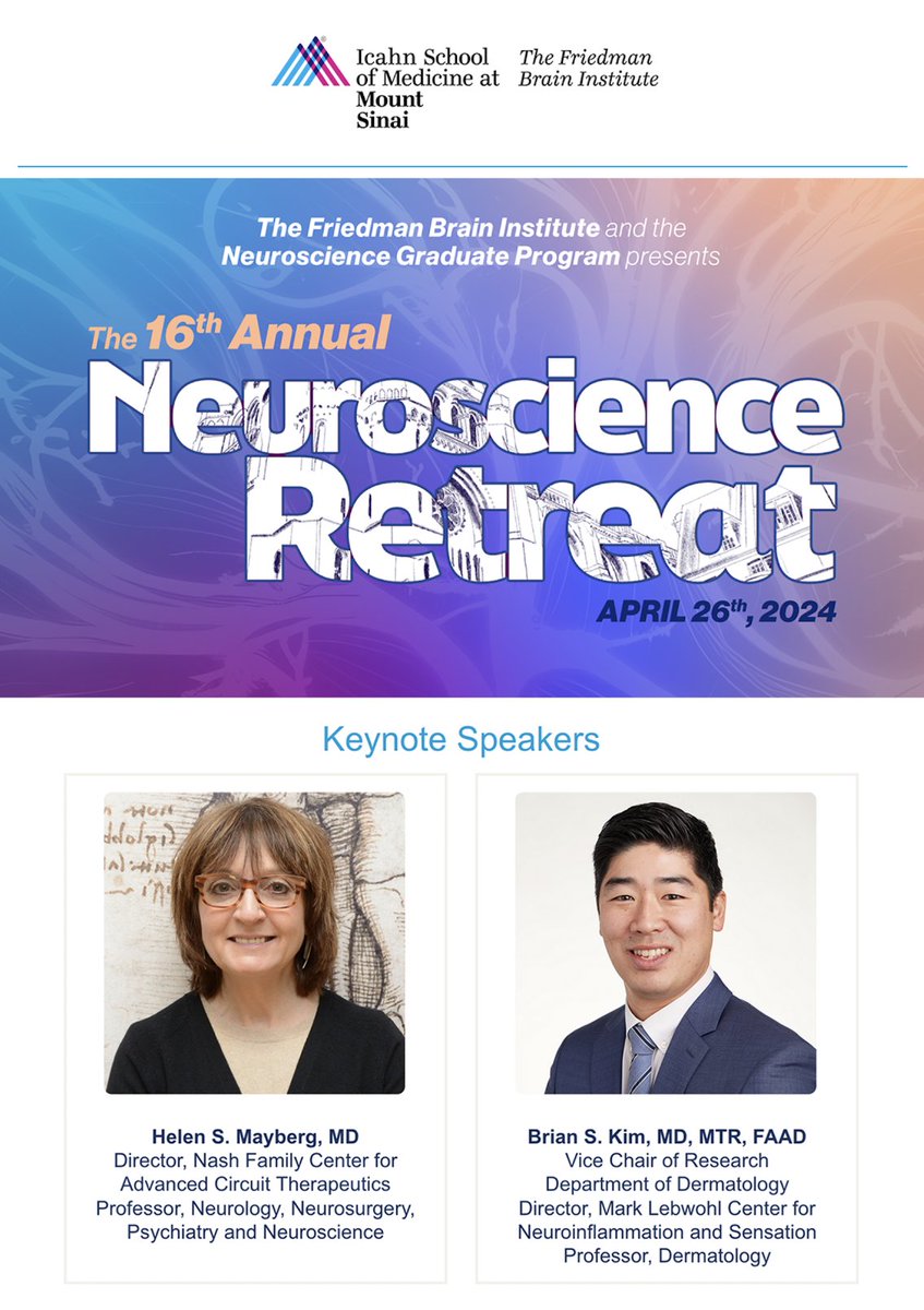 At #FriedmanBrainInstitute's 16th Annual Retreat? DON'T MISS Keynote Speaker Dr. Brian S. Kim: “Sensing Inflammation at the Barrier”. Learn More about @itchdoctor, one of the top researchers worldwide in study of patients w/ itch & other skin conditions👉 profiles.mountsinai.org/brian-s-kim