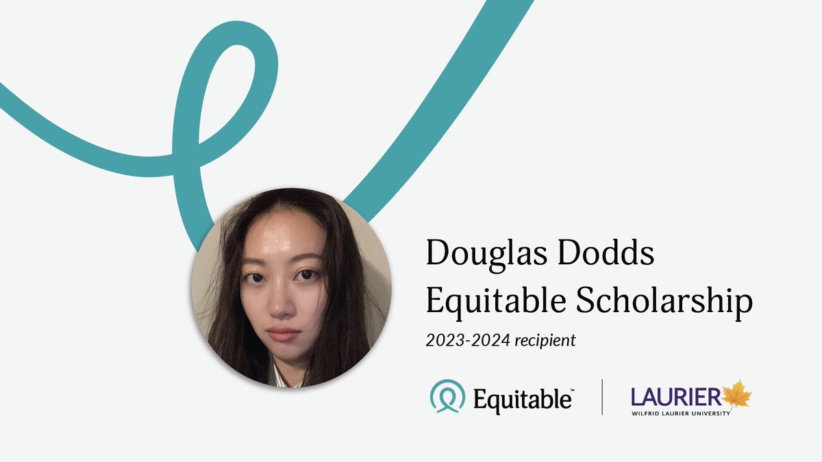 Meet Xueer, the recipient of this year’s Douglas Dodds Equitable scholarship at @Laurier. She hopes to work in the IT industry with a focus on e-learning to make education resources more accessible to more people.