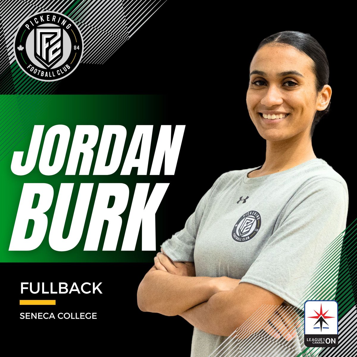 🚨 Signing Alert 📣 Pickering FC is pleased to announce Fullback, Jordan Burk to our @league1ontario Women’s team 🙌 #PFC40YRSPROUD #DestinationClub #L1ON