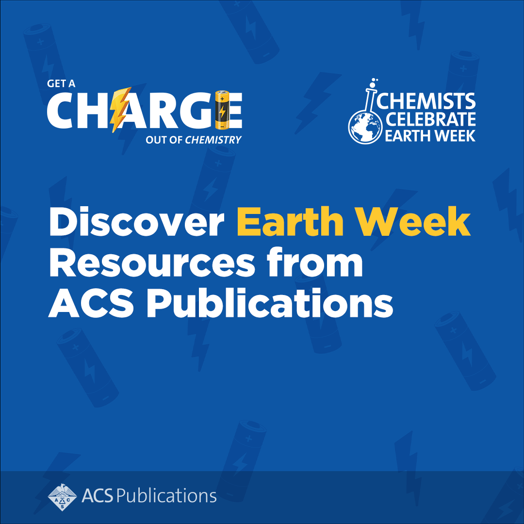 This April 21–27 chemists worldwide will join & celebrate #ChemistsCelebrateEarthWeek. Explore the chemistry of batteries & their role in environmental sustainability with a curated selection of research & educational resources from #ACSPublications 🔗 go.acs.org/969