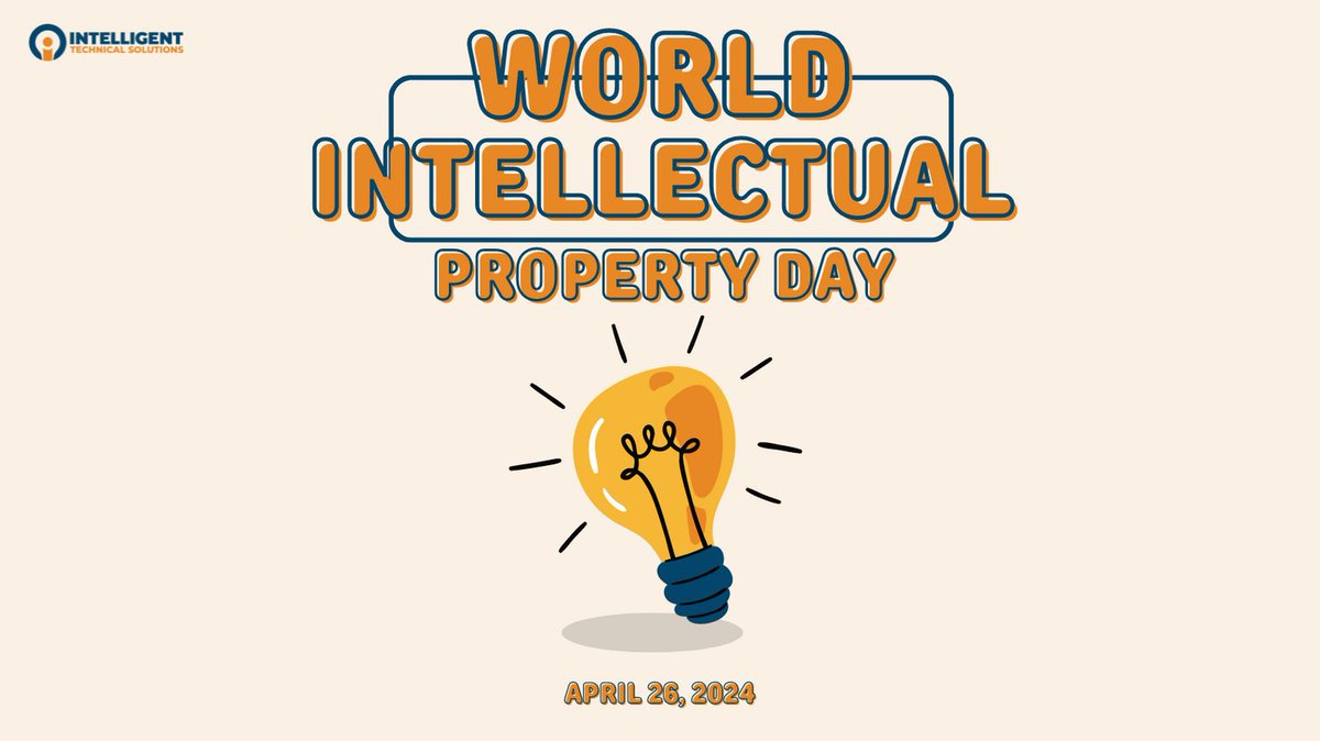 Celebrate World Intellectual Property Day with ITS and join us in recognizing the importance of protecting creativity and innovation! Let's honor the creators and innovators who inspire us every day.
#IntellectualProperty #ITS #InnovationProtection