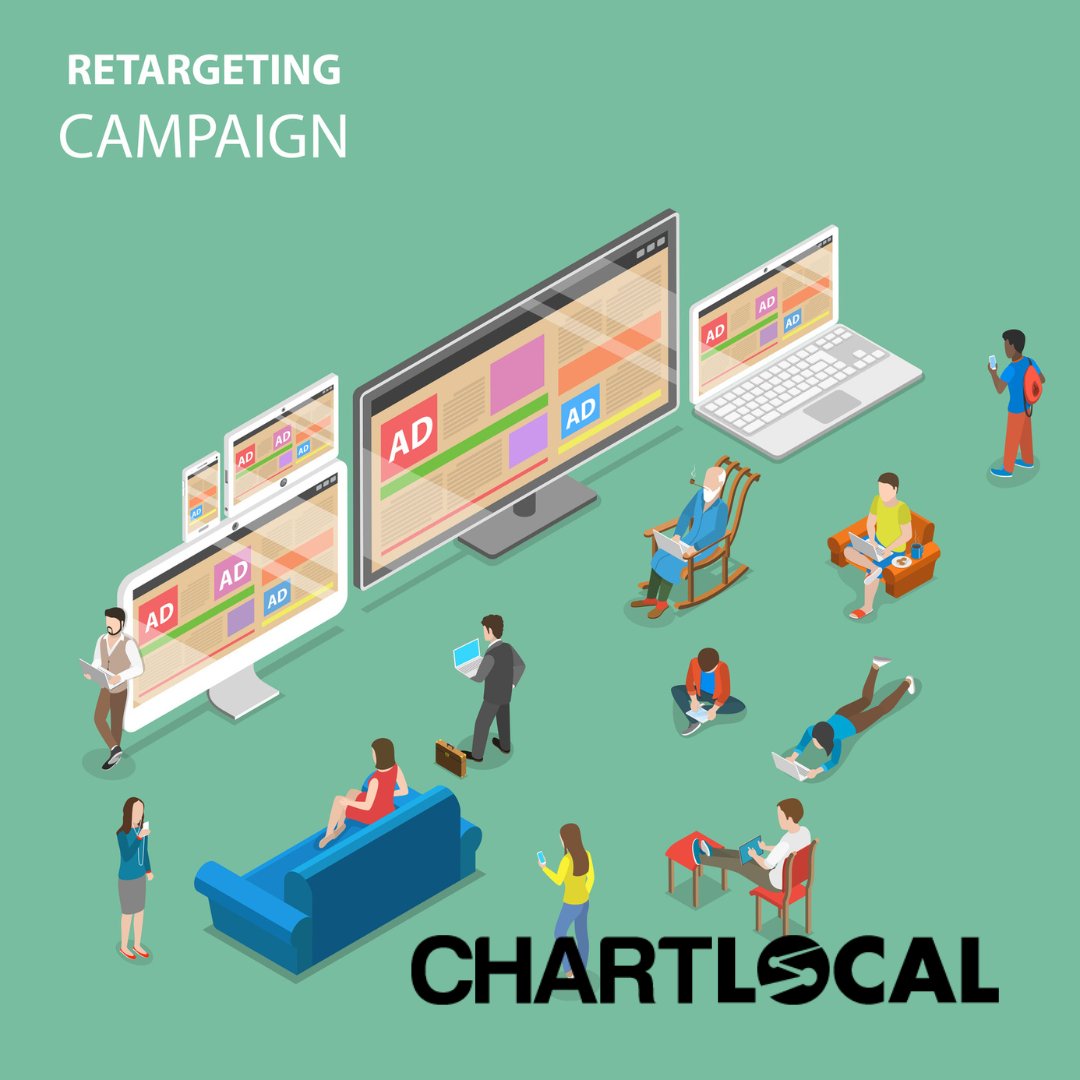 Stay top-of-mind with retargeting ads. Let us help you reach your target audience wherever they go online. #RetargetingAds #SmallBusinessMarketing #DigitalAdvertising