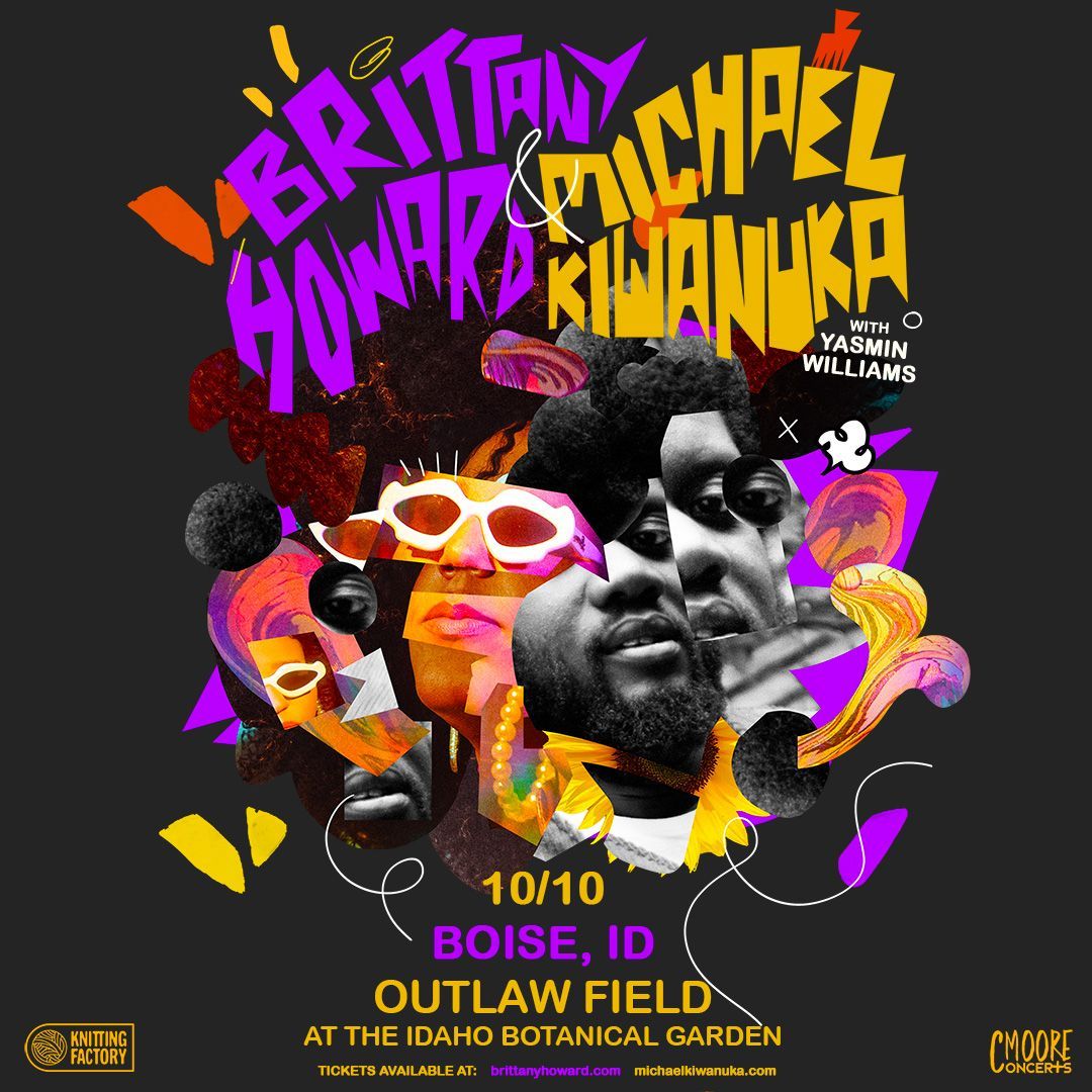 ON SALE NOW: Brittany Howard & Michael Kiwanuka at Outlaw Field at Idaho Botanical Garden on Thursday, October 10, 2024. Tickets are on sale now! 🎟️ ticketmaster.com/event/1E006091…