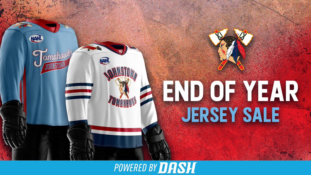 The Johnstown Tomahawks' end-of-year jersey sale is NOW LIVE ‼️ Snag your favorite player's game-worn white or baby blue jersey! Didn't catch our specialty jerseys? Don't worry, we still have jerseys from all our specialty games throughout the 2023-2024 season 🤩 Bid now until