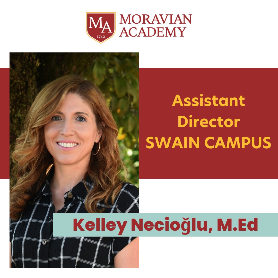 🎉 Exciting Announcement! 🎉 After an extensive search, we're thrilled to introduce Ms. Kelley Necioǧlu, M.Ed., as the new Assistant Director of Swain Campus, starting July 1, 2024! Join us in welcoming Kelley Necioǧlu to her new role! 🌟 #MoravianAcademy