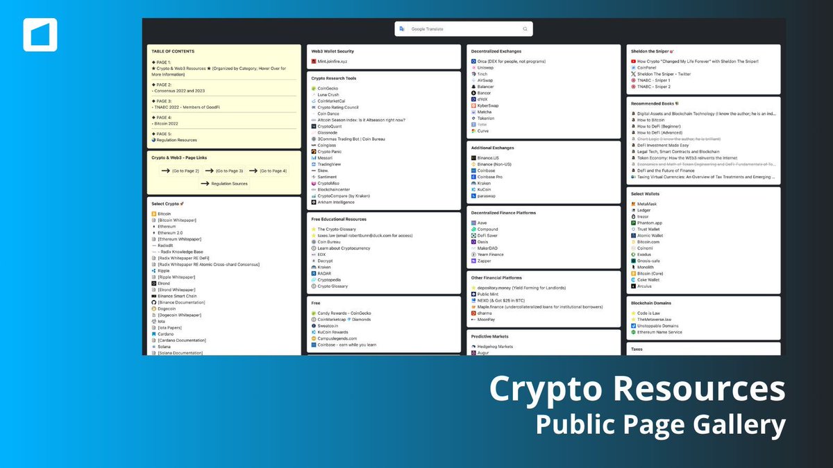 Diving into the complex world of cryptocurrencies? 🌐 This page has everything you need to navigate Bitcoin, Ethereum, Polkadot, Elrond, and more! Explore free educational resources, top books, research tools, and decentralized exchanges.start.me/p/Bnmdyv/crypt… 💡🚀