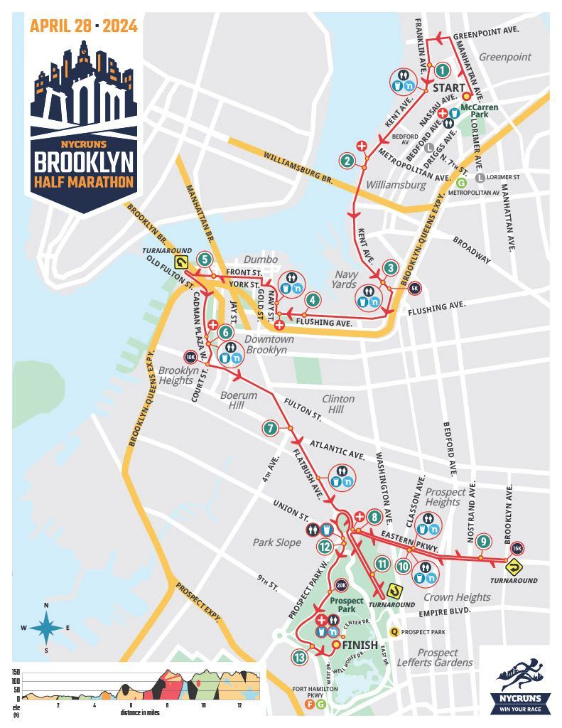 The Brooklyn Half Marathon is this Sunday! The course goes from McCarren to Prospect Park so be prepared for multiple road closures & parking restrictions throughout our neighborhoods. Get all the info here! buff.ly/3UiPwwO