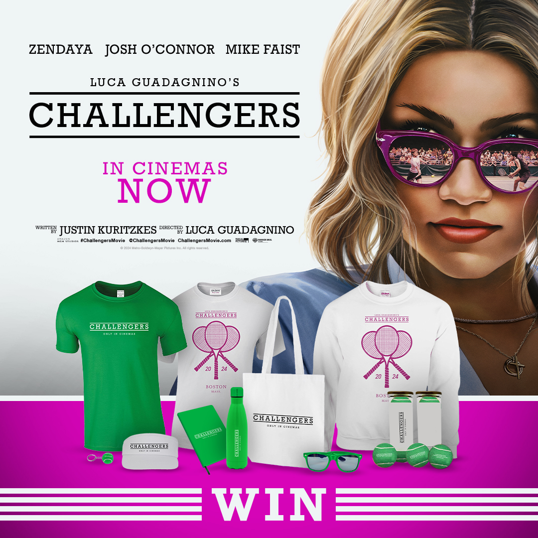 Cineworld (@cineworld) on Twitter photo REPOST for your chance to win. 🎾
#ChallengersMovie is OUT NOW at Cineworld, so we're teaming up with <a href="/WarnerBrosUK/">Warner Bros. UK</a> to give away 3 prize bundles, and get you in the game! 😎
Enter by 23:59, 03/05/24. T&Cs apply: bit.ly/4dcjKu5 REPOST for your chance to win. 🎾
#ChallengersMovie is OUT NOW at Cineworld, so we're teaming up with <a href="/WarnerBrosUK/">Warner Bros. UK</a> to give away 3 prize bundles, and get you in the game! 😎
Enter by 23:59, 03/05/24. T&Cs apply: bit.ly/4dcjKu5