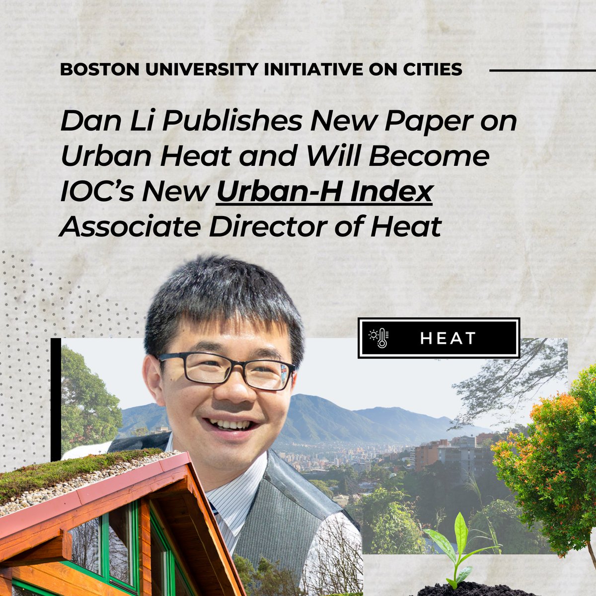 🎉🌱♨️ We're thrilled to welcome Dan Li @BUEarth as our incoming Urban-H Associate Director of Heat, taking over for @lrhutyra in July! 📚Dan also recently published in @ScienceAdvances on urban heat effects. More info + 🧵⬇️ bu.edu/ioc/2024/04/26…