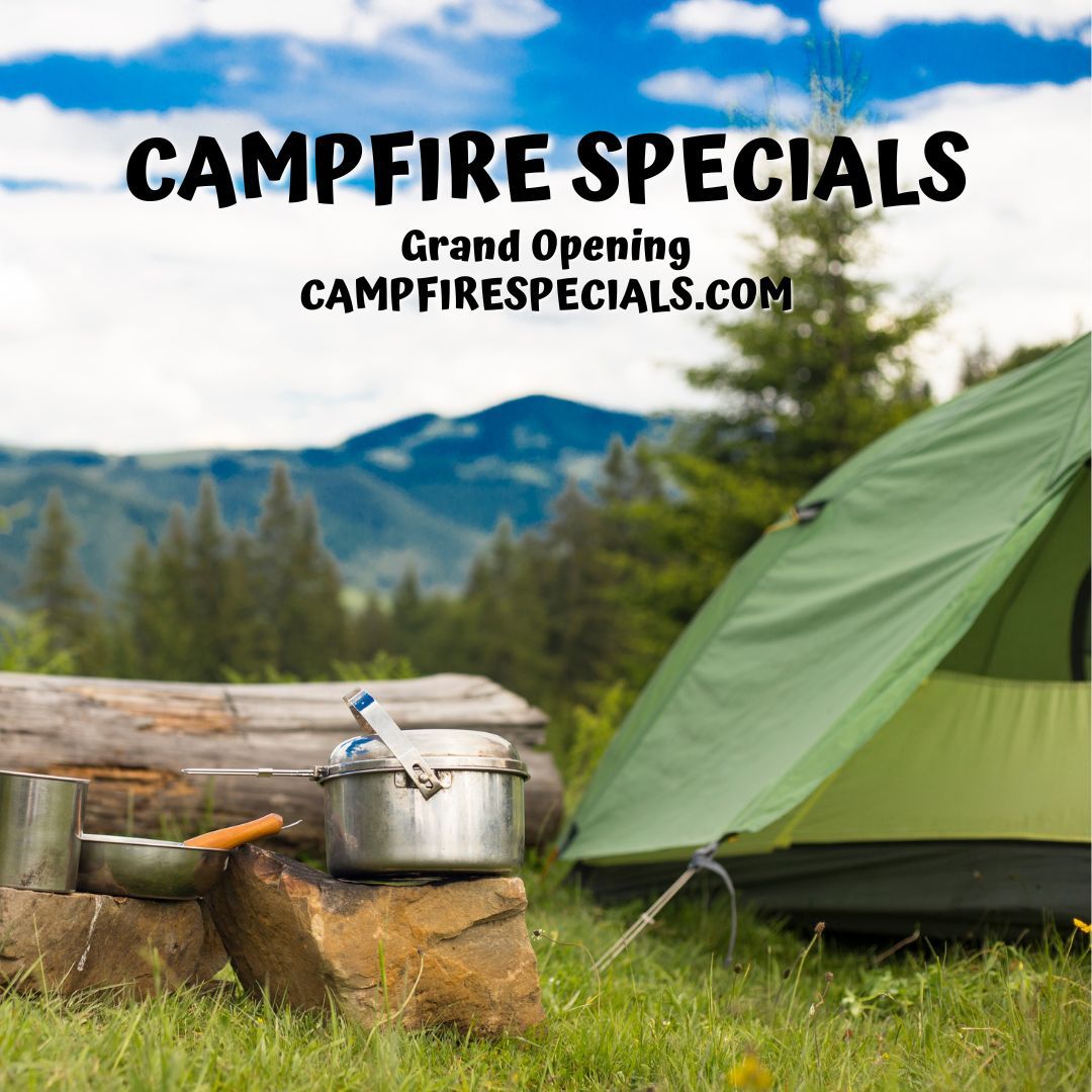 Equip yourself for outdoor adventures Camping equipment can be bought at Camp Fire Specials. 
campfirespecials.com 
#camping #travel #nature #campinglife #adventure #rvlife #roadtrip #outdoors #camp #explore #homeiswhereyouparkit #rv #hiking #outdoor #campervan #luxurycamping