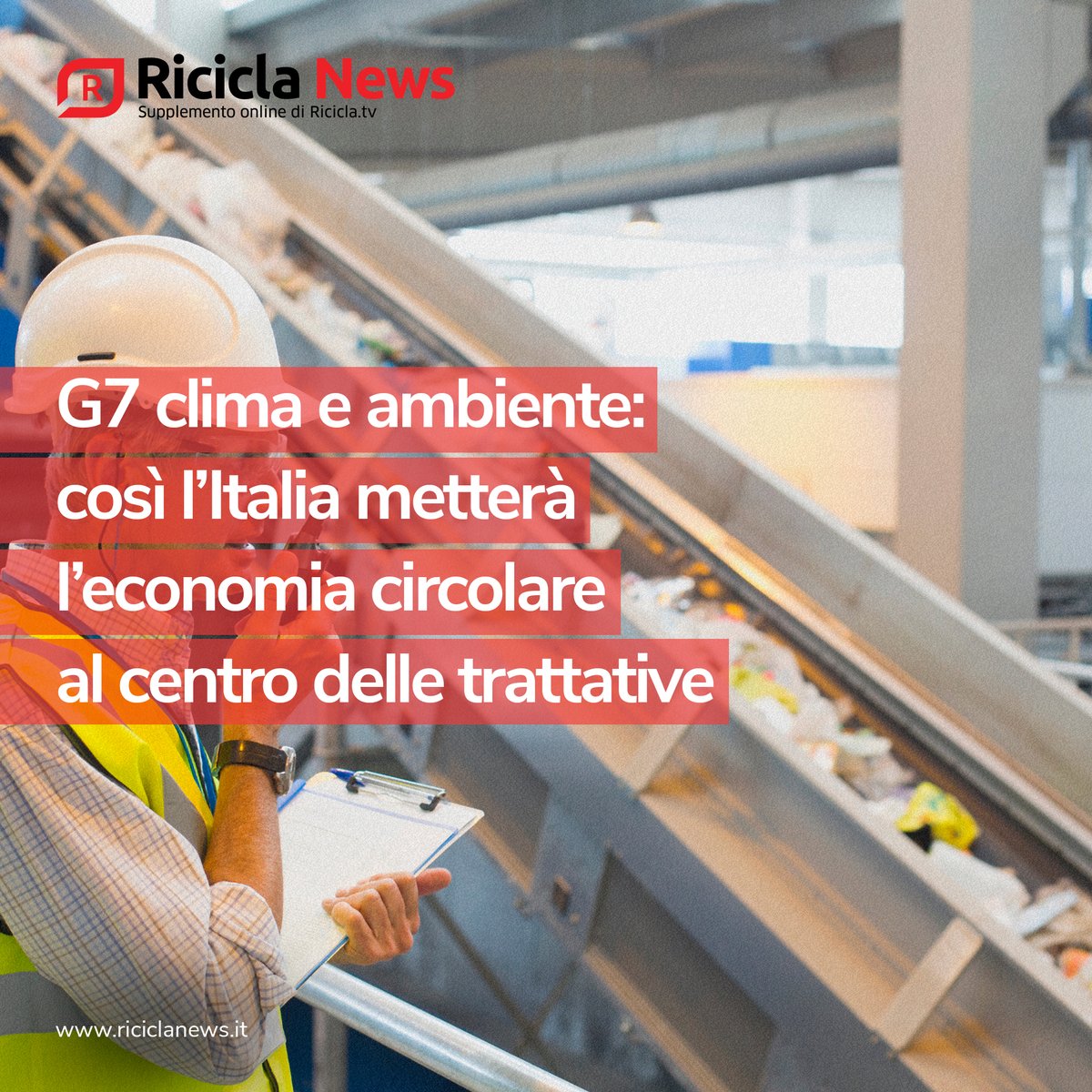 Unire competitività e sostenibilità: l’Italia punta a fare dell’economia circolare il minimo comune denominatore dei negoziati del #G7, forte dei propri comparti d’eccellenza. Clicca sul link: riciclanews.it/primopiano/g7-…