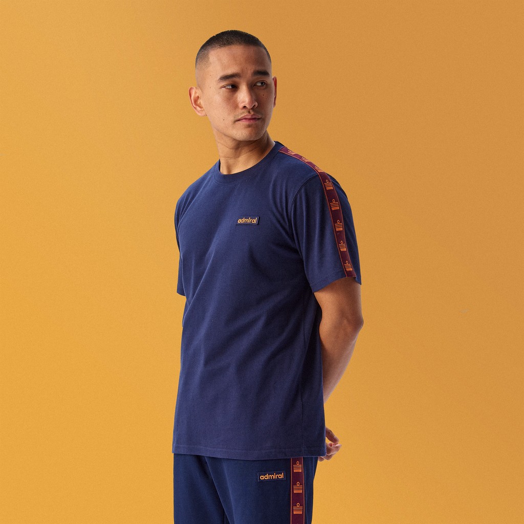 SS24 | Bardon Repeat Tape T-Shirt - Navy ⁠ Shop - admiralsports.com/products/bardo…