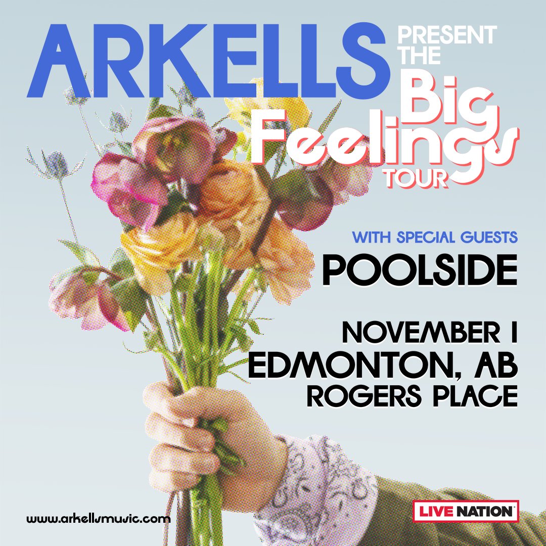 🎟️🎟️🎟️ tickets are on sale now for @ArkellsMusic's Big Feelings Tour! Grab yours to see them live at #RogersPlace on November 1! More info/tickets: RogersPlace.com/Arkells