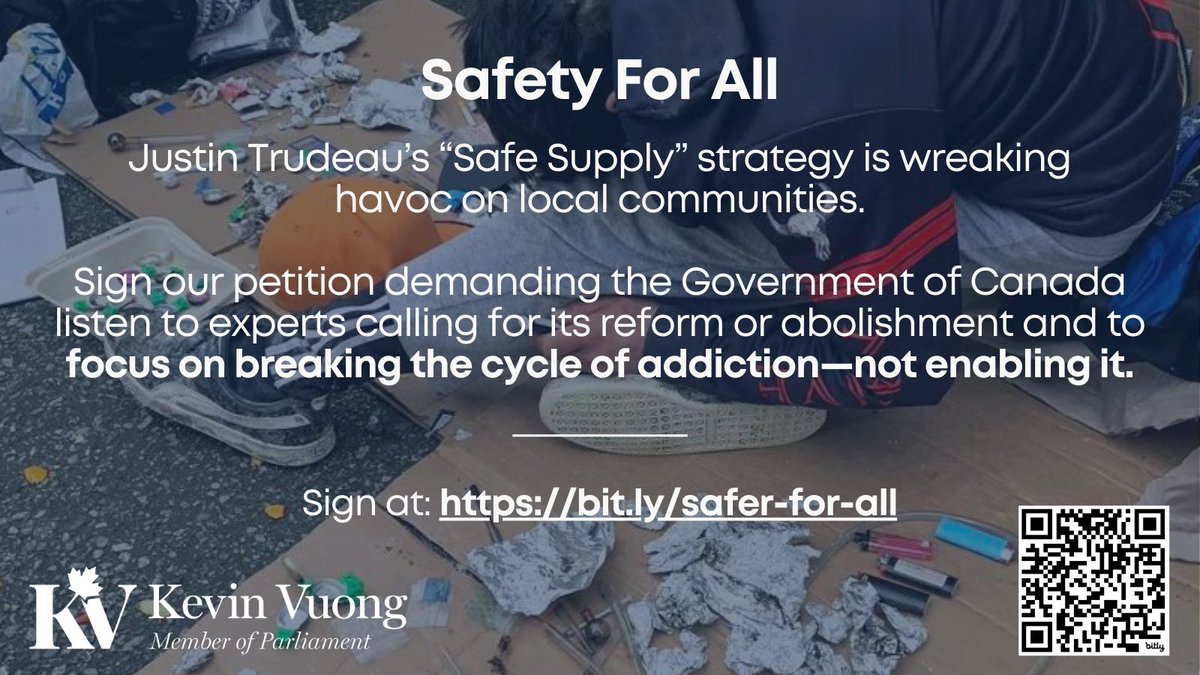 The #SafeSupply strategy is not working.

People are dying. More of the same will not help.

✍🏼 Sign our petition demanding @JustinTrudeau listen to experts & focus on breaking the cycle of addiction—not enabling it: bit.ly/safer-for-all