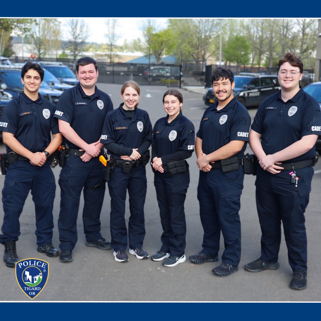 Today's #FridayFeature goes to our Cadets! It was so great to have all six of them here for training last week.

If you're not familiar, our cadet program is for young adults ages 16-20 who are interested in a career in law enforcement. Learn more at bit.ly/TigardCadets.