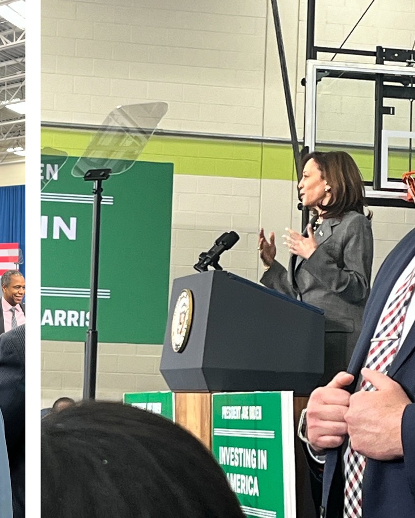 Our CEO, Aimy Steele, represented #NNCPAF at Vice President Harris's presentation in North Carolina earlier this month.

@‌newruralproject @cynthialeewallace @‌vp

#bipoc #racialequity #nncpaf #lifelongvoters #economicmobility #cleanenergy #energyefficiency