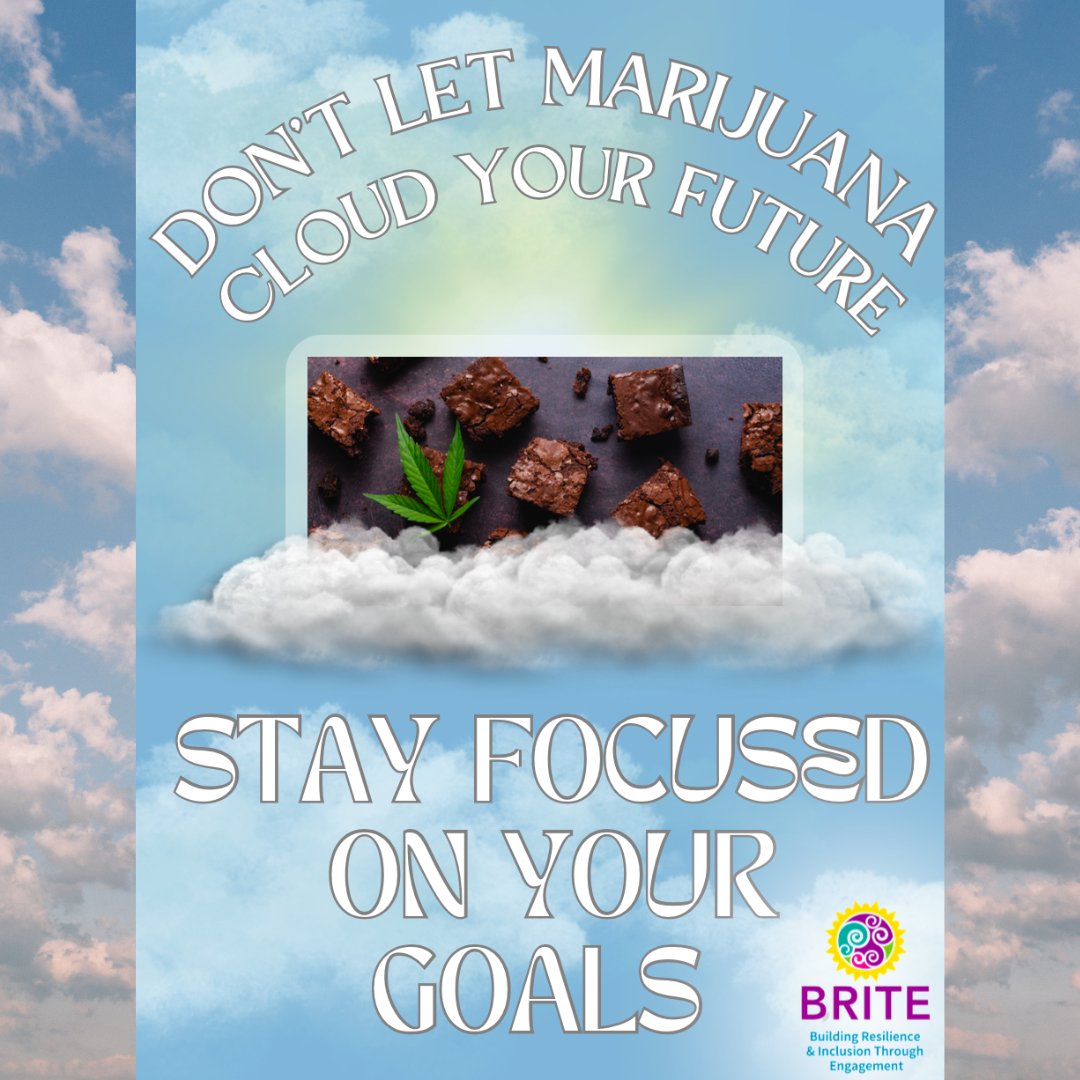 Don't let marijuana cloud your future. Think before you munch! Edibles may seem harmless, but they can be deceptively dangerous. Because the brain isn't fully developed until around age 25, teens are especially vulnerable to the effects of marijuana. Stay focused on your goals!