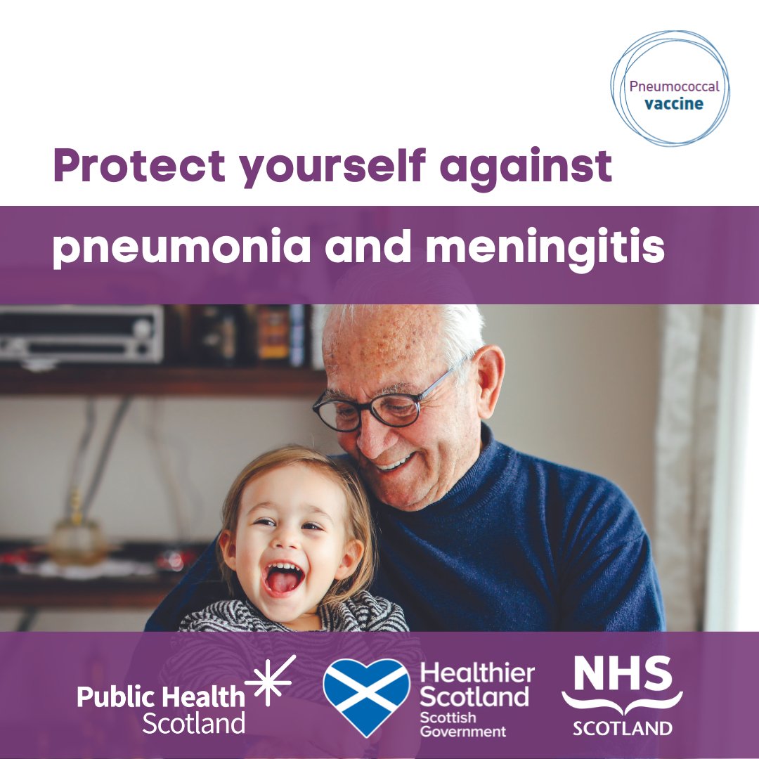 The pneumococcal vaccine provides some protection against illnesses such as bronchitis, pneumonia or septicaemia. If you’re eligible, you’ll be contacted with your appointment details. For more information visit nhsinform.scot/pneumococcalva… #PneumococcalVaccineScot