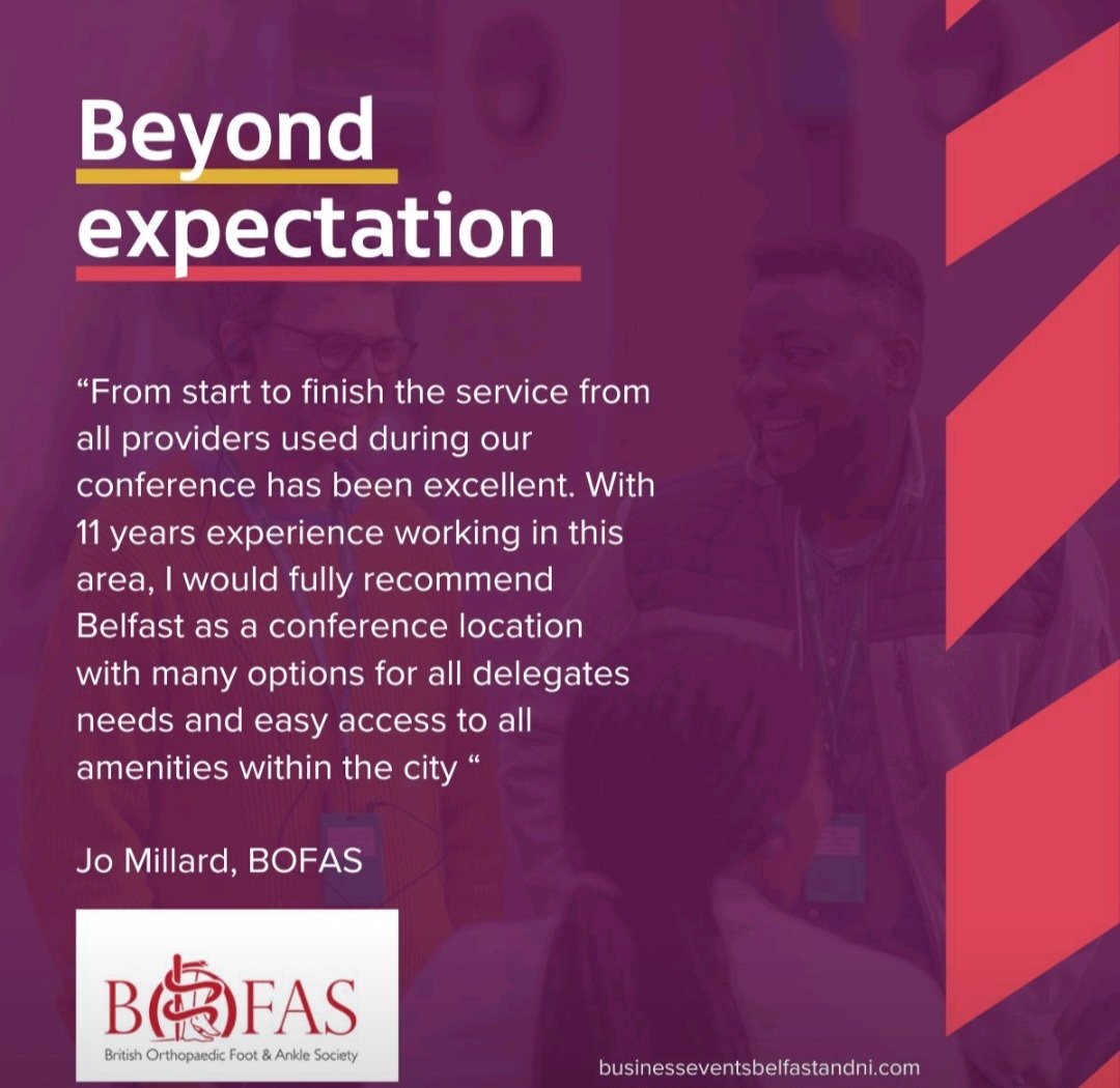 Feedback like this really means the world to us. We were delighted to welcome back @BOFAS_UK for their 2024 conference in Belfast! 

#eventprofs contact our team to find out how we can support your next business event  #businessevents #eventsindustry