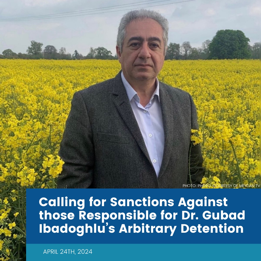 Our Centre has just filed a comprehensive #sanctions recommendation to Global Affairs Canada on the case of Dr. #GubadIbadoghlu, a prominent #Azerbaijani economist, professor, and activist. raoulwallenbergcentre.org/en/news/2024-0…