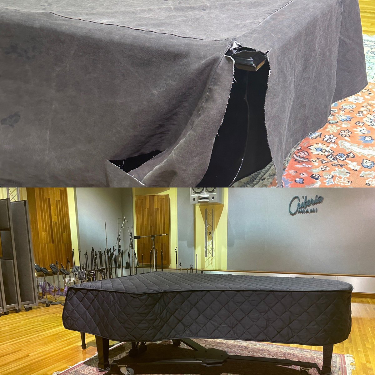 #fixitfriday

Studio A’s fantastic Yamaha CF3 9’ Concert Grand Piano just got some custom new duds

Take care of your tools, and they will take care of you

#piano #yamaha #cf3 #thisaintyourdaddyspiano #criteria #recordingstudio #respecttheroom #pursuitoflegendaryexcellence