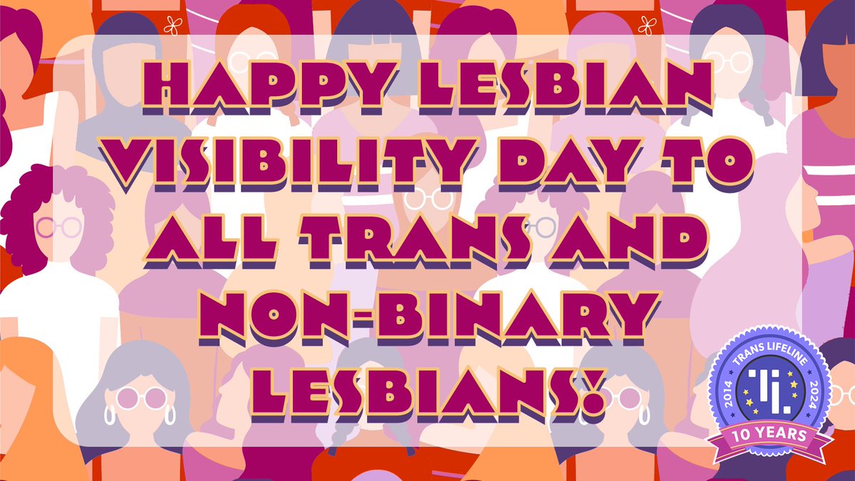 Happy Lesbian Visibility Day! 🌈👭💕 Today, we honor the diverse experiences and identities within the lesbian community, including our trans & non-binary siblings. Let's celebrate every shade of love & create a world where everyone feels seen & valued! #LesbianVisibilityDay