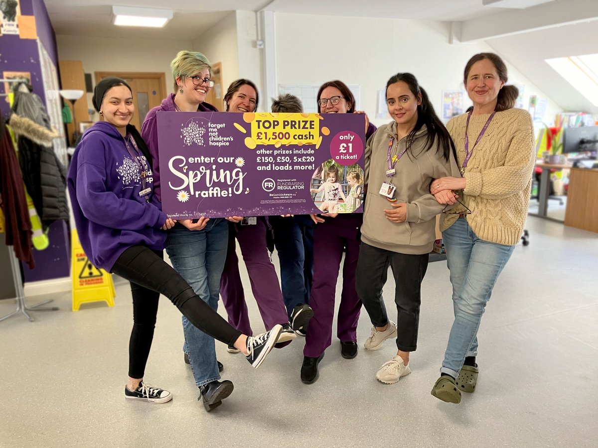 🌻 Our Spring raffle is now LIVE! 🌻 Want a chance to win a jackpot of £1,500, as well as other prizes : cash, and a range of tech including airpods, an iPad or a Sonic Direct gift voucher? Tickets are only £1! So why not buy your tickets online now: forgetmenotchild.co.uk/supporting-us/…