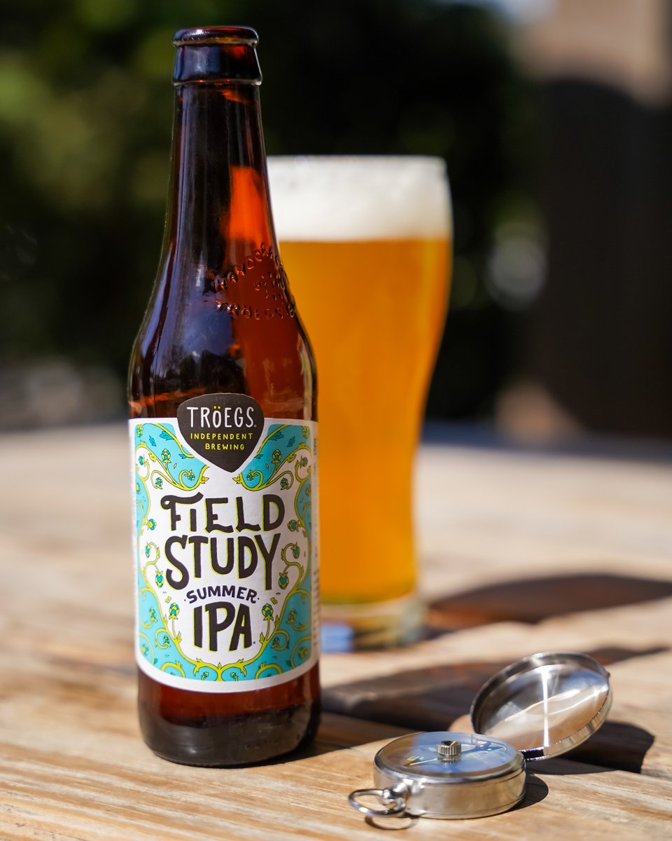 TroegsBeer's tweet photo. Follow your beer compass to Field Study Summer IPA and it’s refreshed look! This bright, hoppy and slightly hazy beer is just what you need for the warmer days ahead. https://t.co/JFWBOgLKF1 #Troegs #PAbeer #FieldStudyIPA https://t.co/GWKo6W2mrr