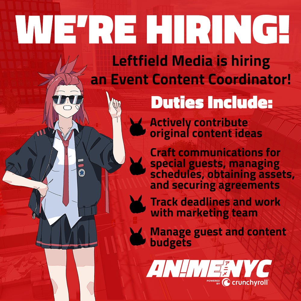 🗞️ WE'RE HIRING! 🗞️ 

Leftfield Media is hiring an Event Content Coordinator!

Duties for example are offer insights and solutions to enhance content and overall event experience.

For the full details, head over to Linkedin and apply TODAY! ✏️

loom.ly/7sxaS_E