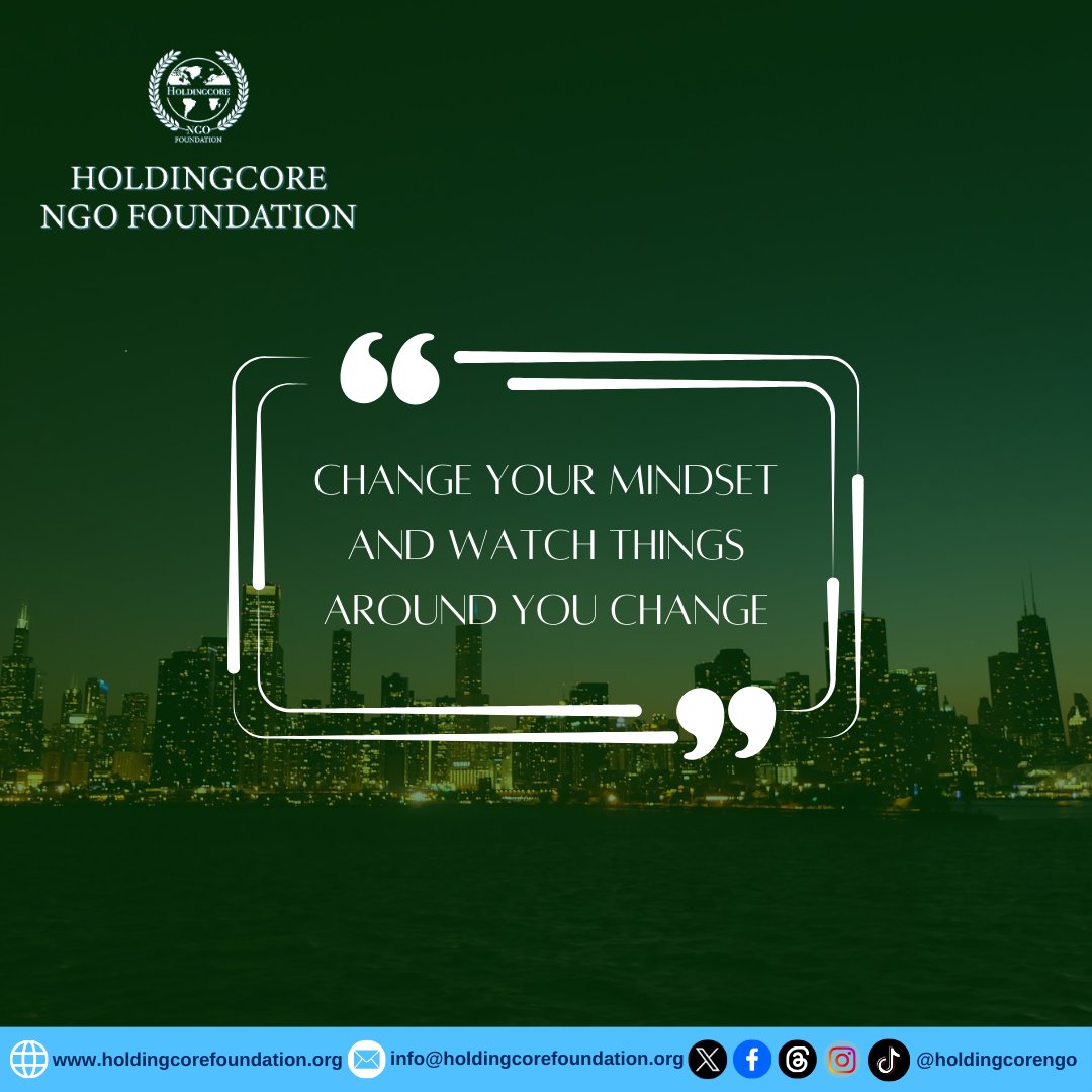 Your mindset is a treasure map. Change it up, and you might surprise yourself with the resources you discover! #mindsetmatters #HoldingcoreNGOFoundation