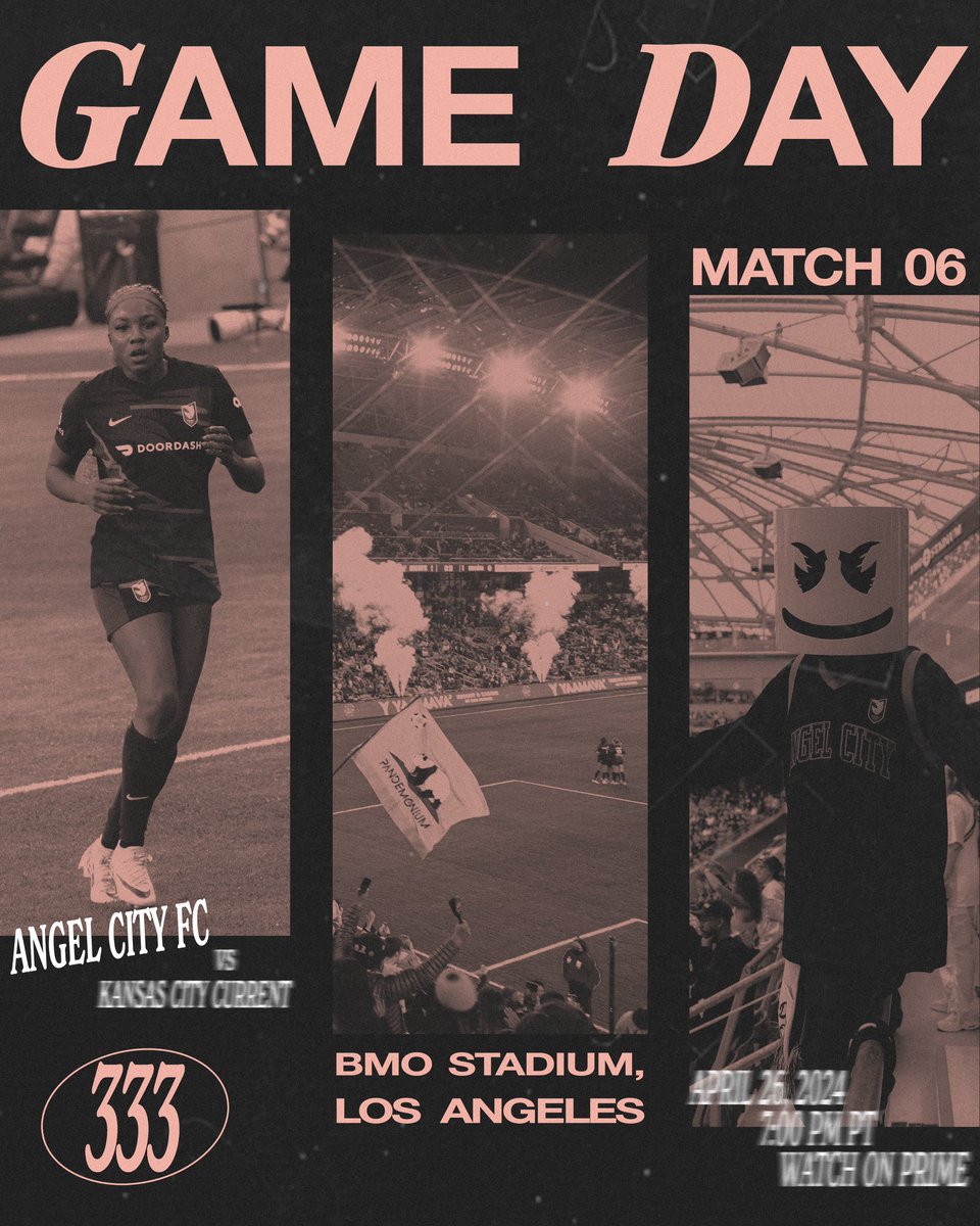 IT’S GAME DAY, LA❤️‍🔥 angel city fc vs kc current bmo stadium, los angeles april 26, 2024 7:00 pm pt watch on prime