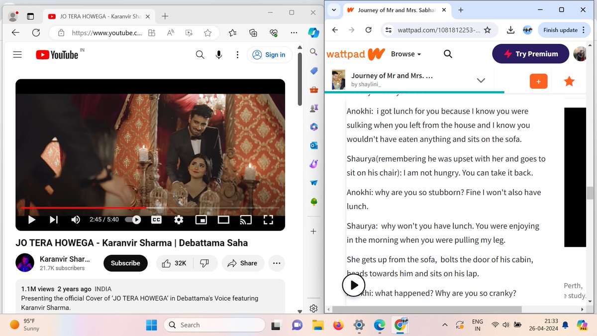 KShivanshi's tweet photo. Reading my fav ff of shakhi again for the 21st time and hearing to the fav song that rings in the hear forever and always #Debvir #shauryaauranokhikikahani #shakhi #devir #devirvibesonlyNow #Shakhivibes #MISSINGDEBVIRHOURS #MISSINGSHAKHIHOURS #karanvirsharma https://t.co/EceSrRn79a