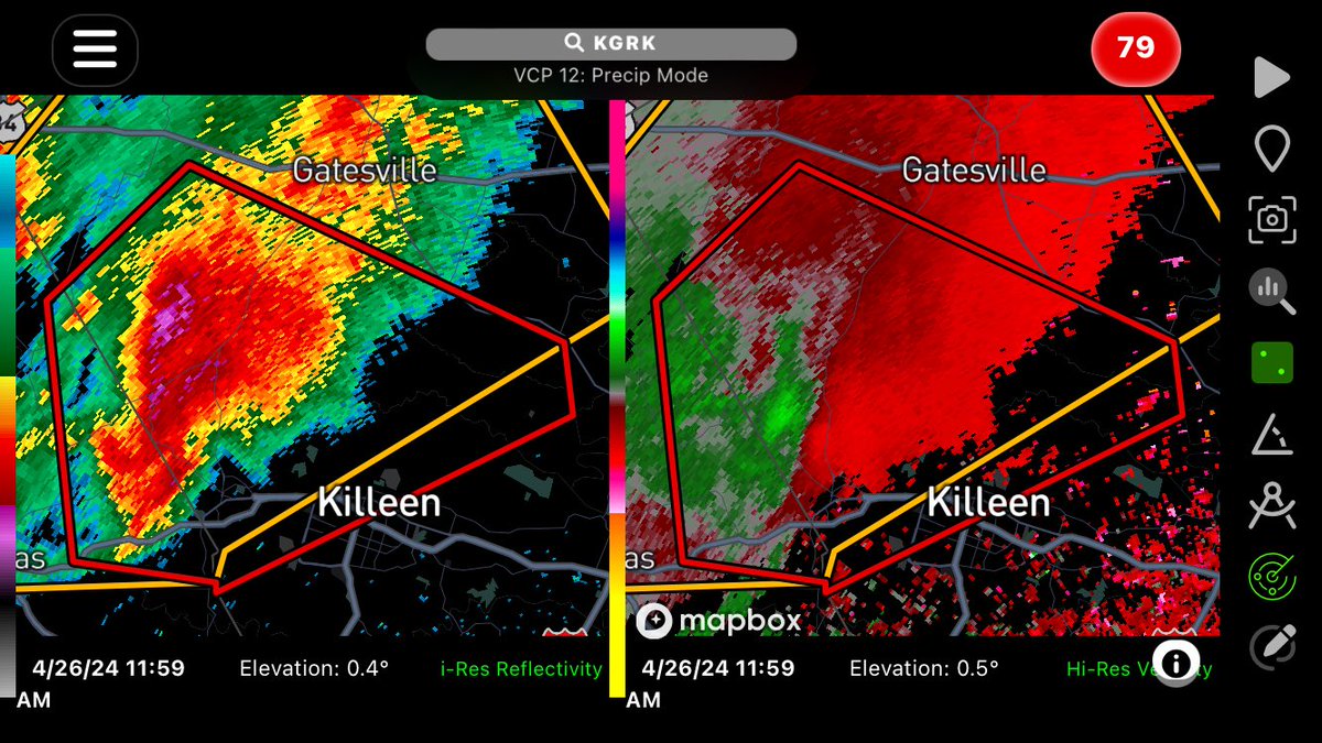 Killeen, TX, TAKE COVER IMMEDIATELY!

At 1058 AM CDT, a severe thunderstorm capable of producing a tornado was located near Copperas Cove, moving northeast at 40 mph. #Tornado #TXwx #severewx #thunderstorm #TornadoWarning