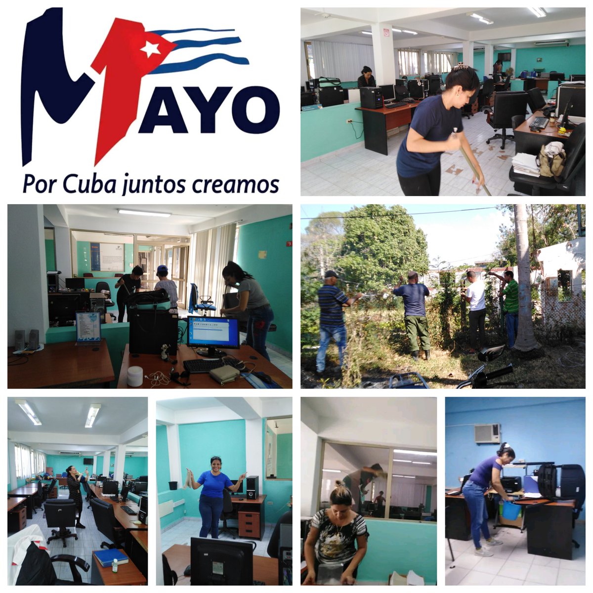 GranSoftCuba's tweet photo. En #DesoftGranma continuamos con los preparativos para celebrar el #1DeMayo el Día Internacional de los Trabajadores. 👉Próximamente comenzaremos a operar como mipyme estatal #GranSoft y con este nombre desfilaremos. Esperen detalles 😉
#ProvinciaGranma
#PorCubaJuntosCreamos https://t.co/rrBzMFuePQ