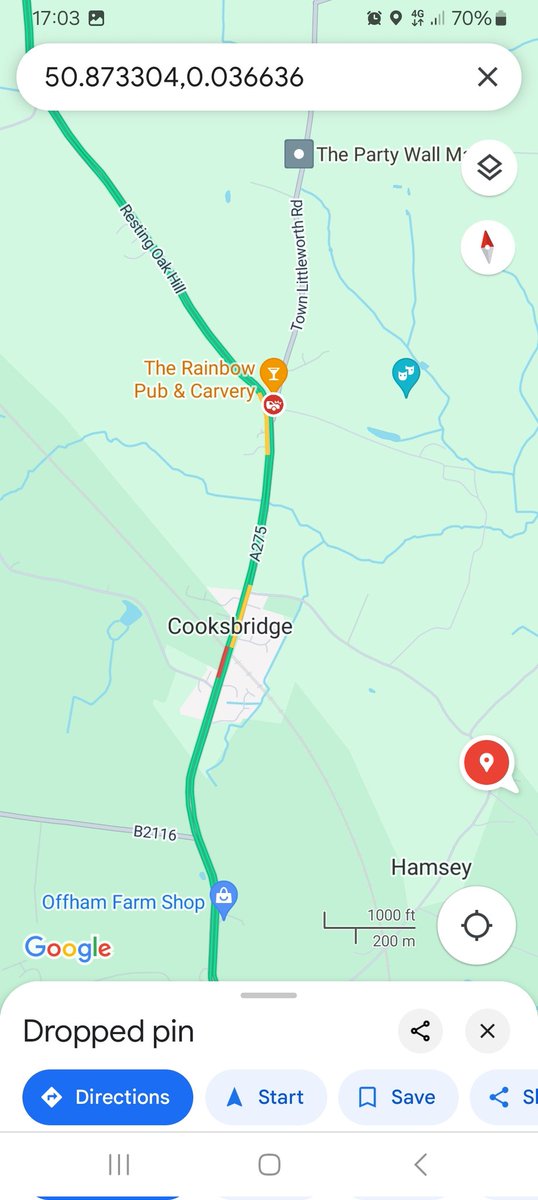 A275 north of cooksbridge level crossing road reported as part blocked by a broken down hgv @SylvMelB @BBCSussex @hawkinthebury @MSR1038 @ashdownradio @V2RadioSussex @GHRSussex @SussexIncidents