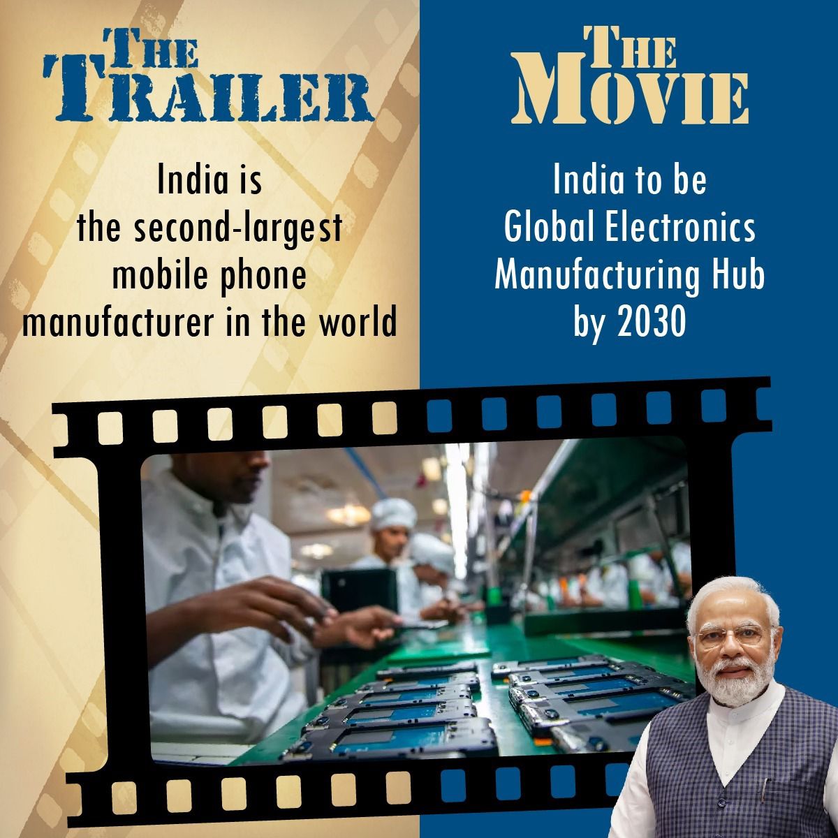 India is emerging as a global electronics manufacturing hub...

𝐏𝐢𝐜𝐭𝐮𝐫𝐞 𝐀𝐛𝐡𝐢 𝐁𝐚𝐚𝐤𝐢 𝐇𝐚𝐢!🪷

#AayegaToModiHi
#PhirEkBaarModiSarkar