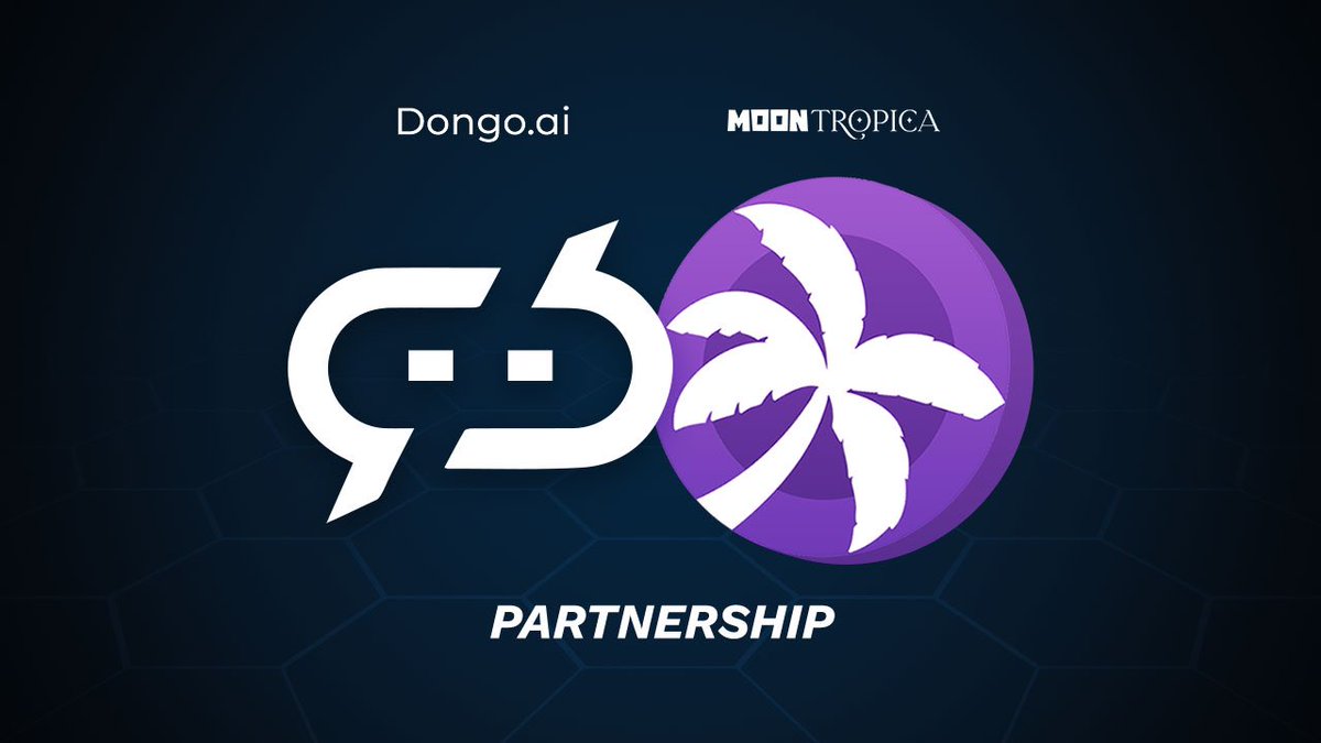 $CAH X $DONGO

Moon Tropica's partnership with Dongo.AI is a strategic move to help empower the #CAHmunity with detailed analytics and market insights.

With Dongo.AI's capabilities, users can make informed decisions more efficiently, leveraging…