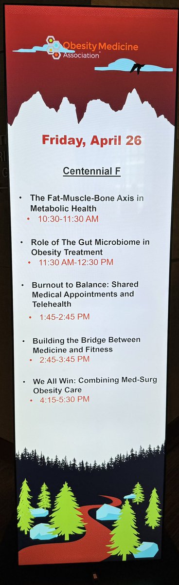 Honored to be speaking on the role of the gut microbiome in obesity at @OMAsocial in beautiful Denver! 
#OMA2024 #ObesityMedicine2024