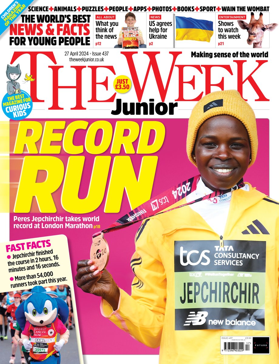 In this week's issue, discover the amazing success stories from this year's #LondonMarathon.🏃‍♀️ Also, we reveal the results of our news survey, where our readers told us all about how they feel about the news.🗞️