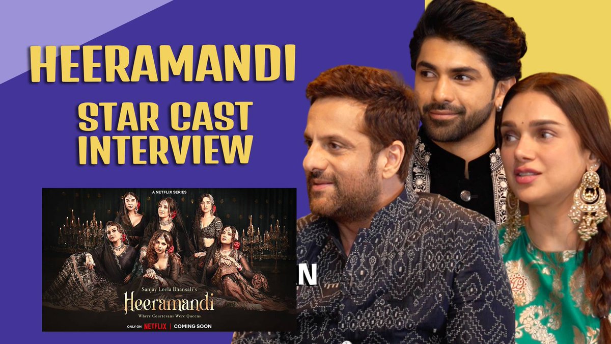 #Heeramandi Cast Interview: #AditiRaoHydari, #FardeenKhan's Comeback, #TahaShah | #SanjayLeelaBhansali @bhansali_produc @NetflixIndia In Conversation With RJ @DIVYASOLGAMA Watch Full Interview: youtu.be/qf_VQNrZ8nk